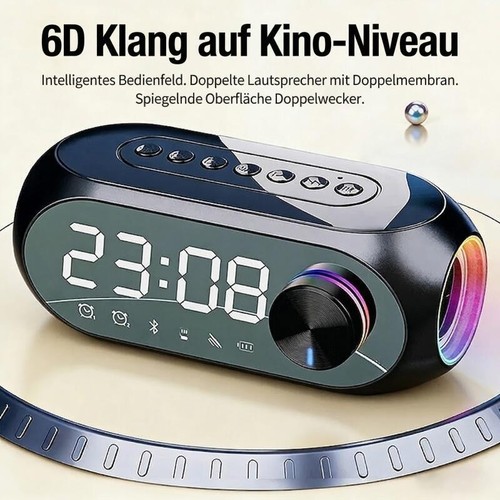 Tragbarer wecker radio - tragbarer,